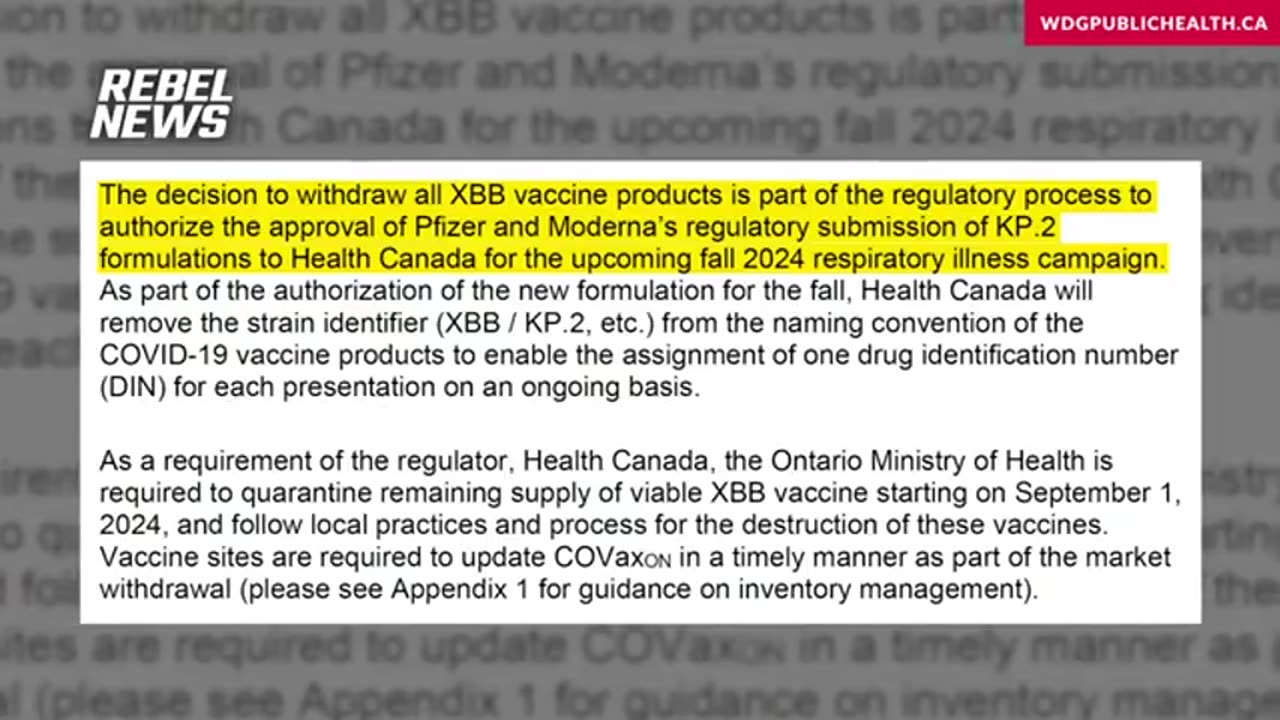 Public Health Agency of Canada orders all COVID vaccines destroyed