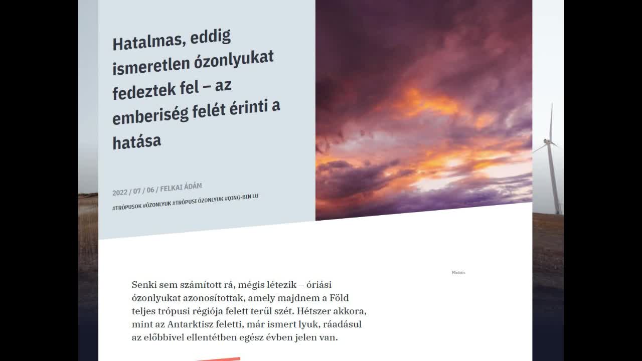 Már megint igazam volt - brutális ózonlyuk