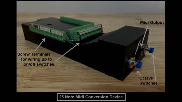 25 Note Midi Converter - Video demo