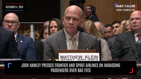 Josh Hawley Presses Frontier And Spirit Airlines On Harassing Passengers Over Bag Fees