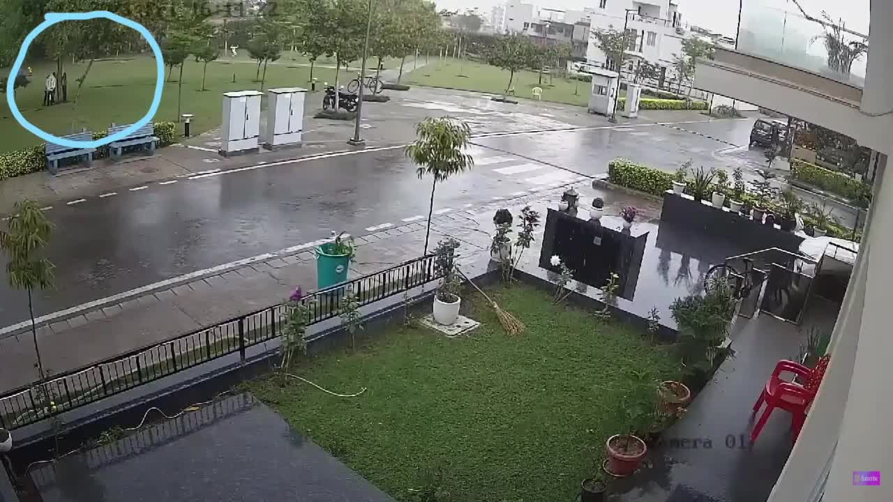 Lightning Strike on group of people