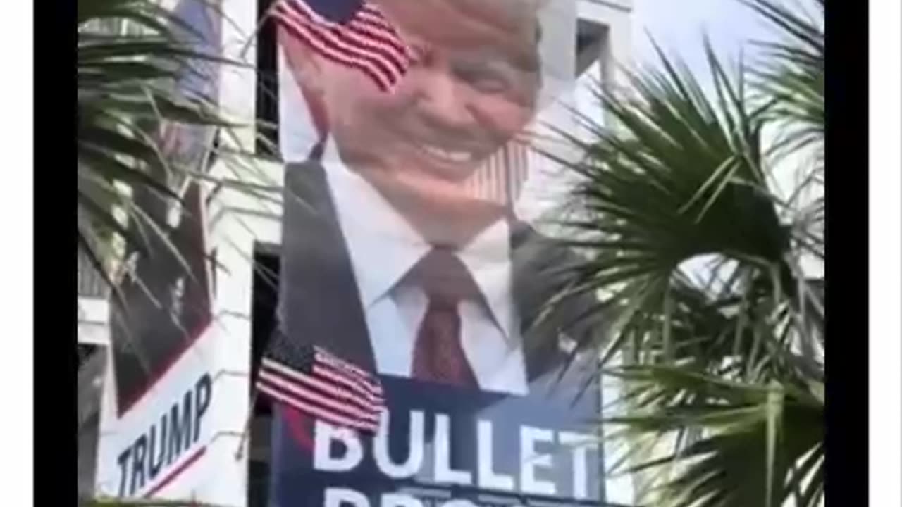 Trump banner