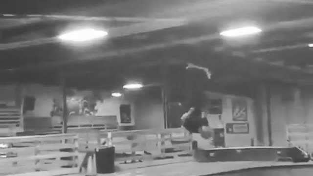 Black white scooter backflip slam