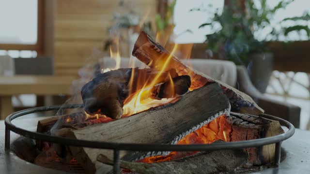 Fireplace table center