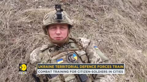 Ukraine's territorial defence forces train civilians in combat training amid Russian