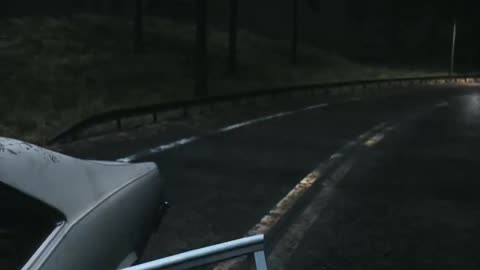 Night scene in scary watch video end