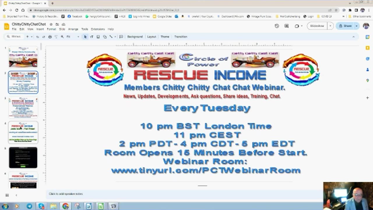 Rescue Income Chitty Chitty Chat Chat Webinar 26th June 2024