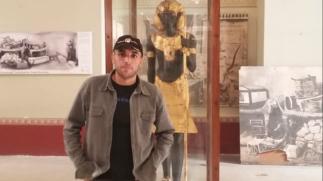 Ahmed around the world in The Pharaonic Museum