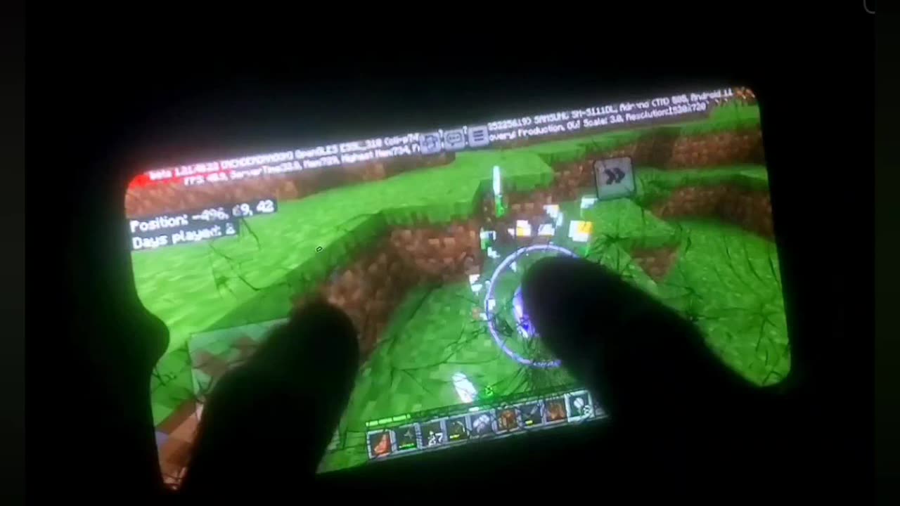 Trying to beat Ultra Hardcore Minecraft on a crappy cracked phone short! (day 1-18)