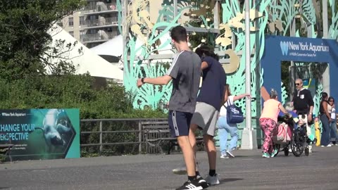 Funny wet fart prank in public🙆‍♂️😅😅