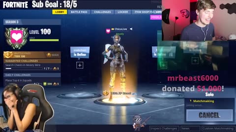 I Donated $40,000 To A Random Twitch Fortnite Streamer (world record)