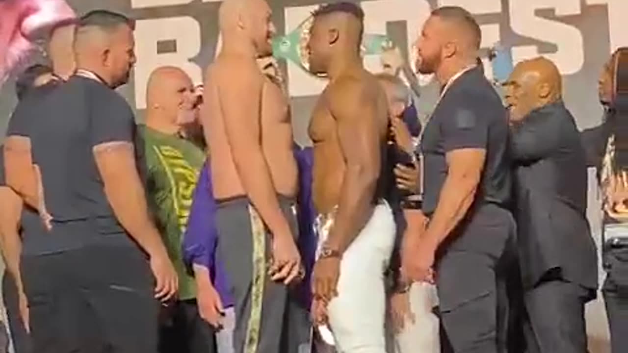 Tyson Fury vs Francis Ngannou : Final Face-Off 👀 #tysonfury #FuryNgannou #boxing #WBC