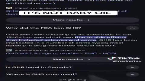 IT'S NOT BABY OIL