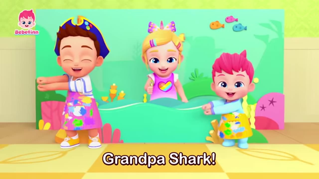 Shark Finger Family | EP107 | Baby Shark Doo Doo Doo | Bebefinn Best Songs and Nursery Rhymes