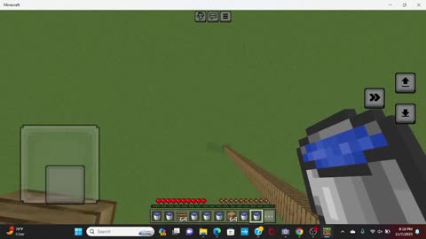 im doing the water bucket in minecraft