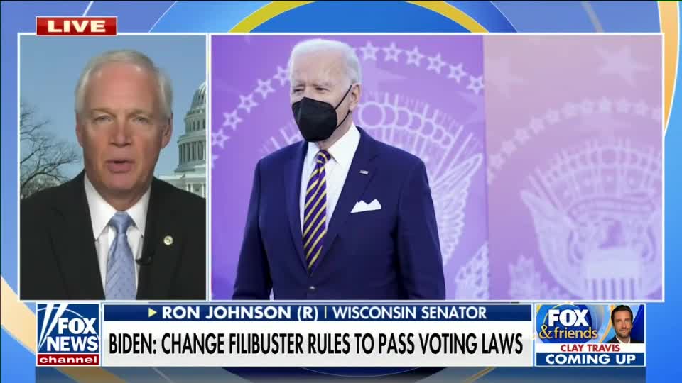 Senator Johnson speaks on voting rights act/ filibuster