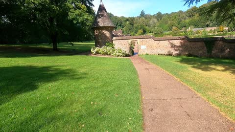 Walking in some gardens in Dorset.