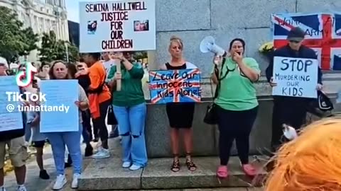 Patriotic protest in Liverpool today.