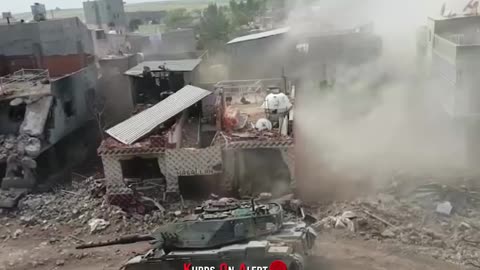 Turkish army, a NATO member, bombing a town for six months using NATO equipment.