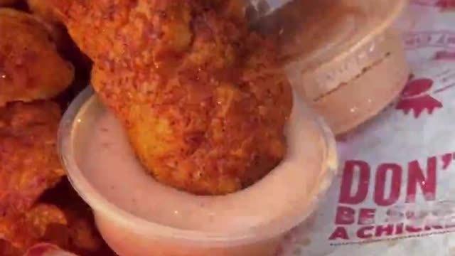 Have you ever eaten such a big piece of fried chicken