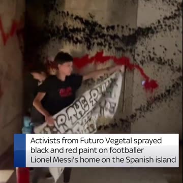 Lionel Messi’s home vandalized by climate extremists..