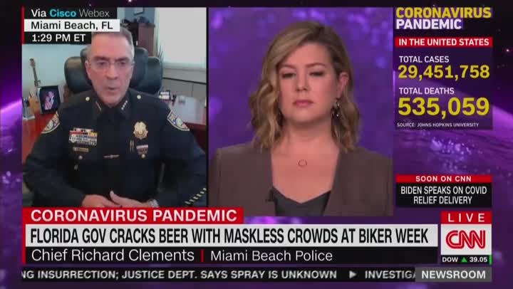 Brianna Keilar And Richard Clements Discuss Beach Crowds In Florida