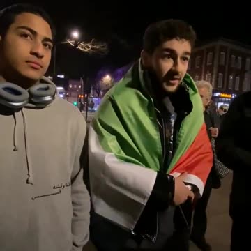 Anti-Israel protester explain why Hamas are actually the good guys: