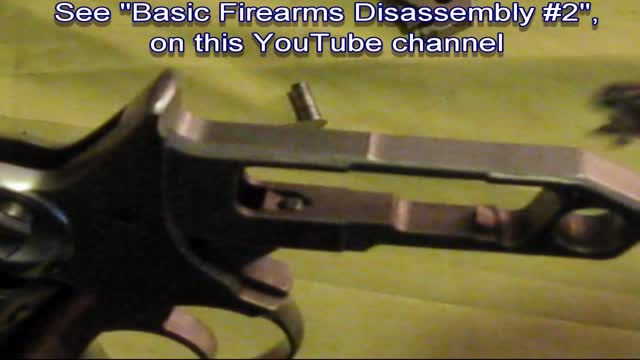 Basic Firearms Disassembly #2A: Ruger GP100 Revolver, trigger group and cylinder group