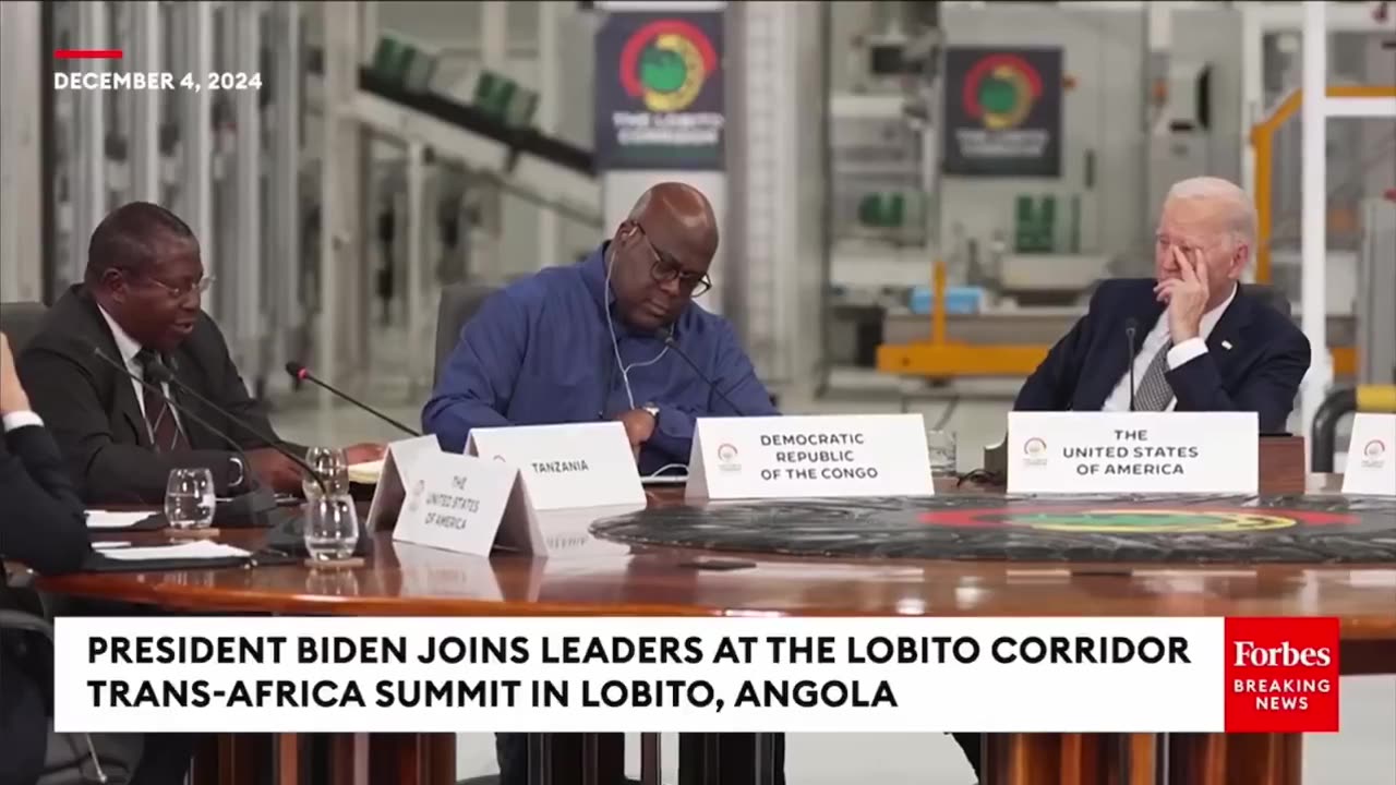 Biden Appears To Nod Off During Trans-Africa Summit