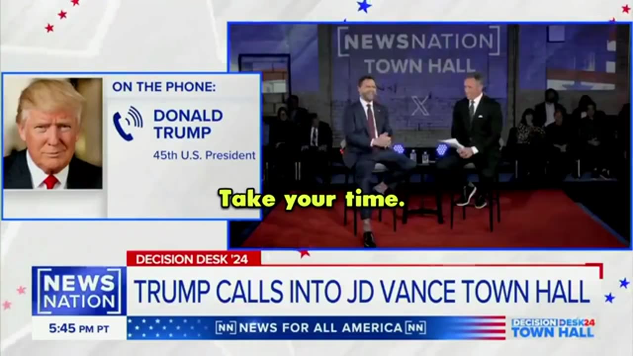 Trump Makes Surprise Call Into JD Vance Town Hall - Asks Hilarious Question