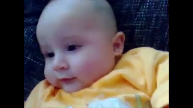 Baby funny laugh too Cute