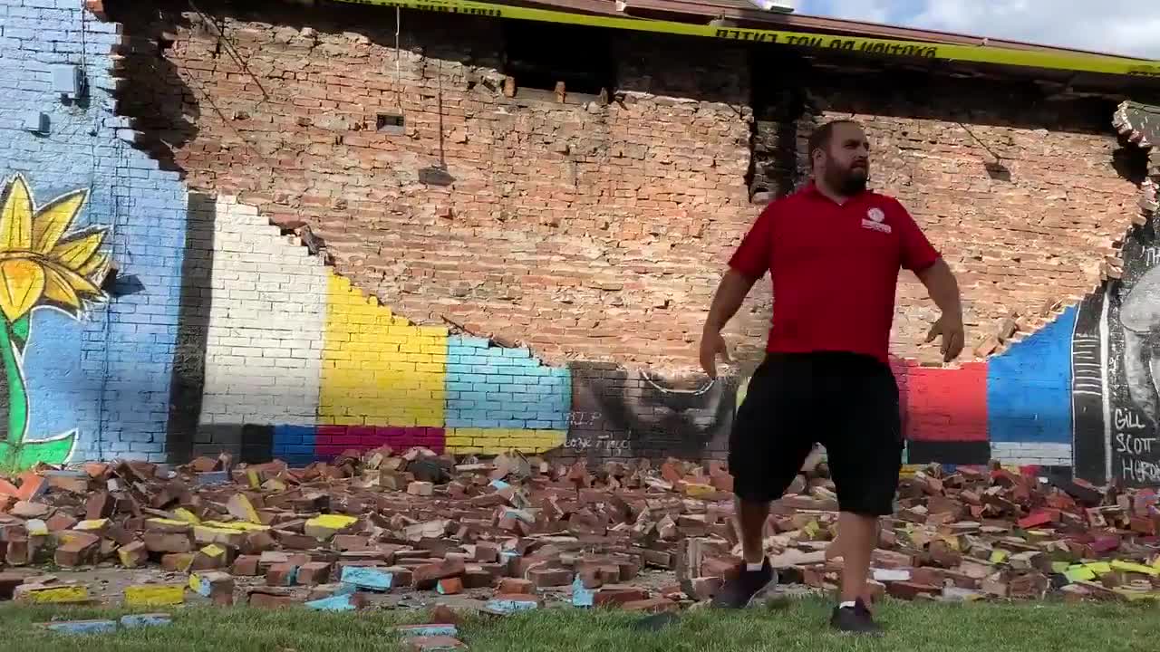 George Floyd Mural Is Struck and Destroyed By Lightning In Toledo