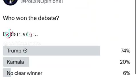 X polls - Trump Won the Debate