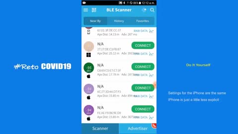 Tutorial of App to Find "Vaccinated" People Transmitting Bluetooth?