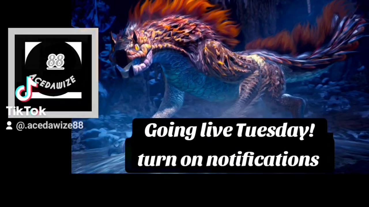 Live on twitch Tuesday. Follow up on rumble.