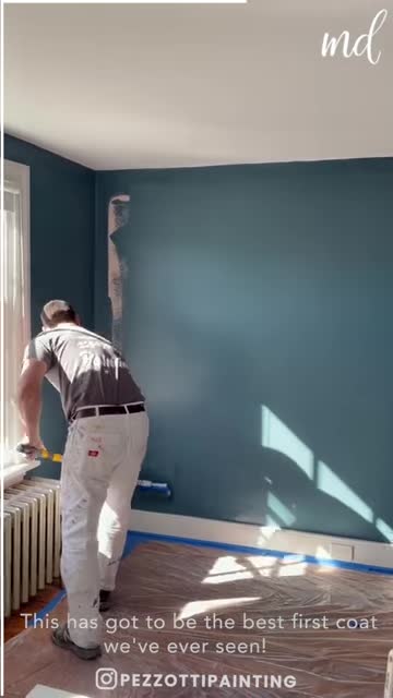 The most satisfying first coat we've ever seen 😍