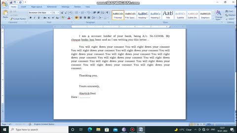 M.S. word learning course; How to type with MS word; Letter typing in 5 minutes;