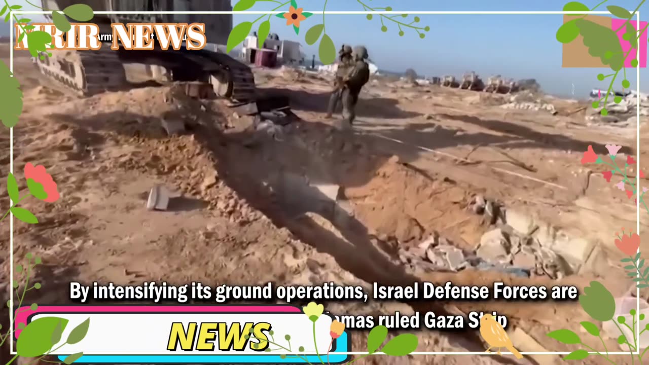 Hamas tunnel network _ Israel Defense Forces use excavators to destroy Hamas tunnel network