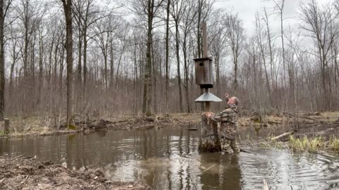 Time to Check the Wood Duck boxes (a silly video for our Granddaughter)