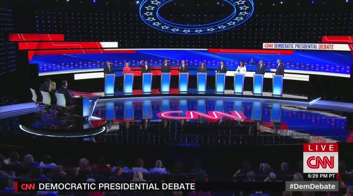 Gabbard blasts Harris at debate in Detroit