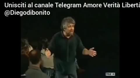 Il sosia (novax) di Beppe Grillo