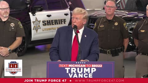 President Trump in Detroit, MI