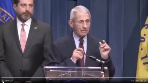 Anthony Fauci: Asymptomatic Transmission NEVER Drives Epidemics / Pandemics