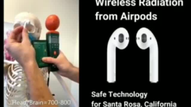 Airpods produces wireless Radiation