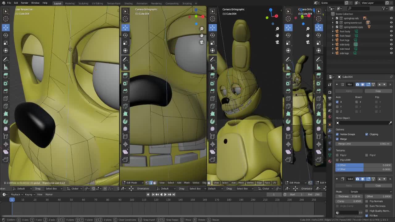 five nights at freddy's: spring bonnie Speedmodel part 4