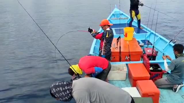 Fishing Red Snapper in Sarawak