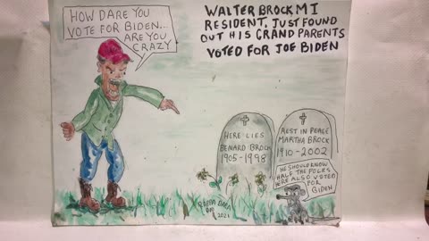 HIS GRAND PARENTS VOTED FOR BIDEN super patroitcartoonist