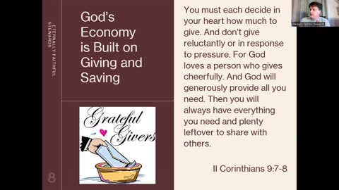 God's Economy: Giving & Saving!