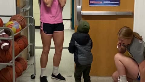 Kiddo's Surprise Sends Phone Flying