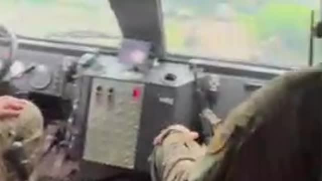 Footage of Ukrainian with inside view HIMARS